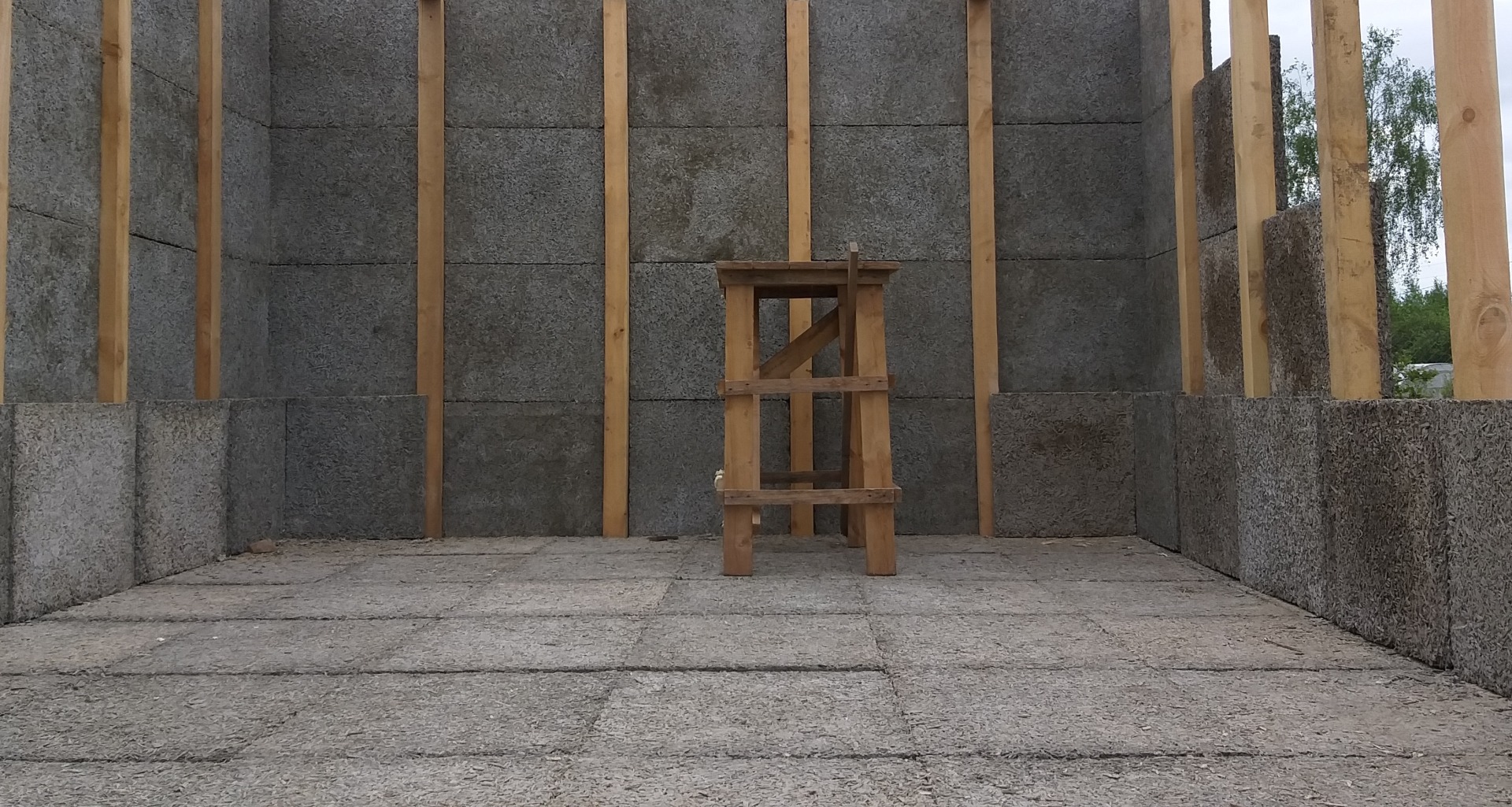 Каркасное строительство из арболитовых панелей